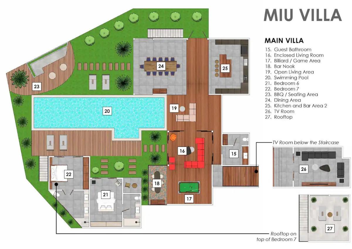 You Think You Know Canggu - Think Again! Stunning Large Luxxe 7Bed Villa Kültér fotó