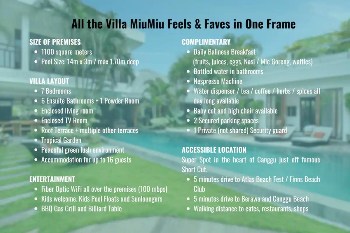 You Think You Know Canggu - Think Again! Stunning Large Luxxe 7Bed Villa Kültér fotó